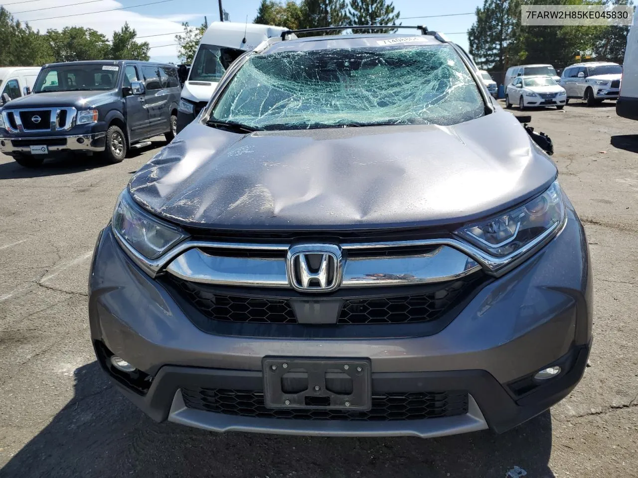 2019 Honda Cr-V Exl VIN: 7FARW2H85KE045830 Lot: 71408864