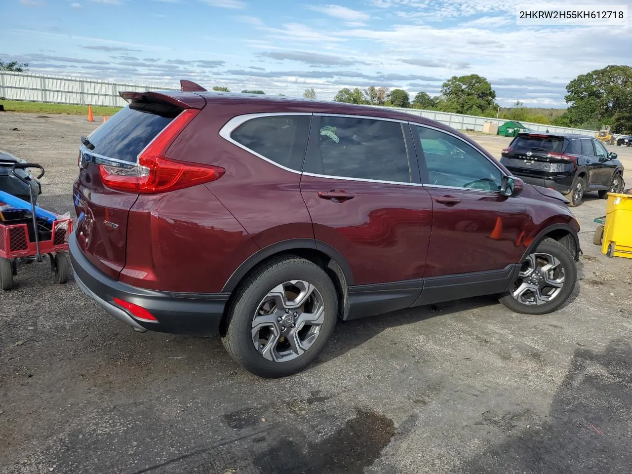 2019 Honda Cr-V Ex VIN: 2HKRW2H55KH612718 Lot: 71570914