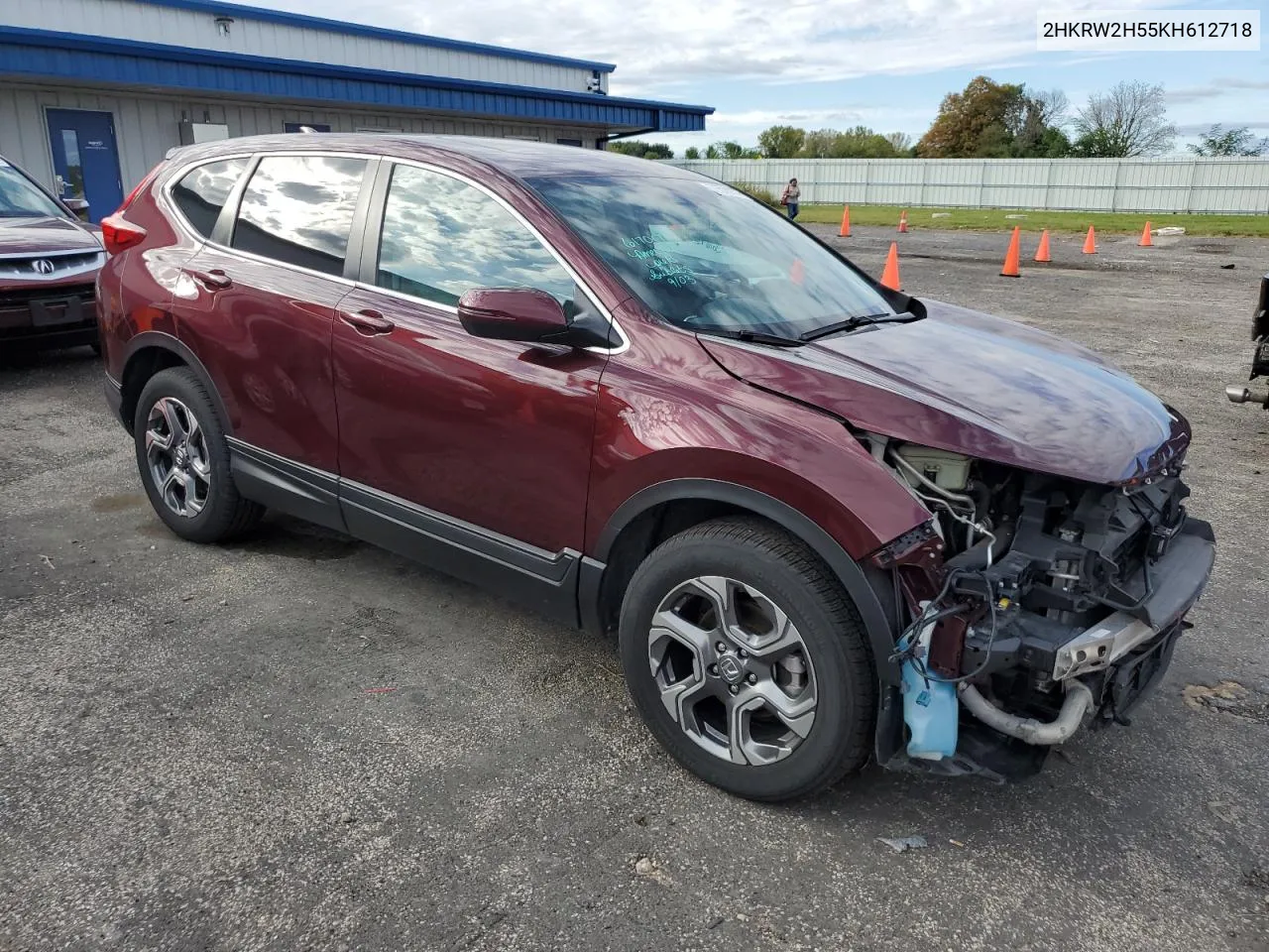 2019 Honda Cr-V Ex VIN: 2HKRW2H55KH612718 Lot: 71570914