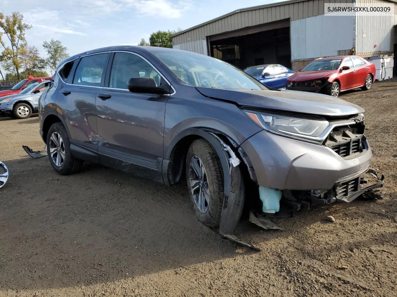 2019 Honda Cr-V Lx VIN: 5J6RW5H3XKL000309 Lot: 71883444