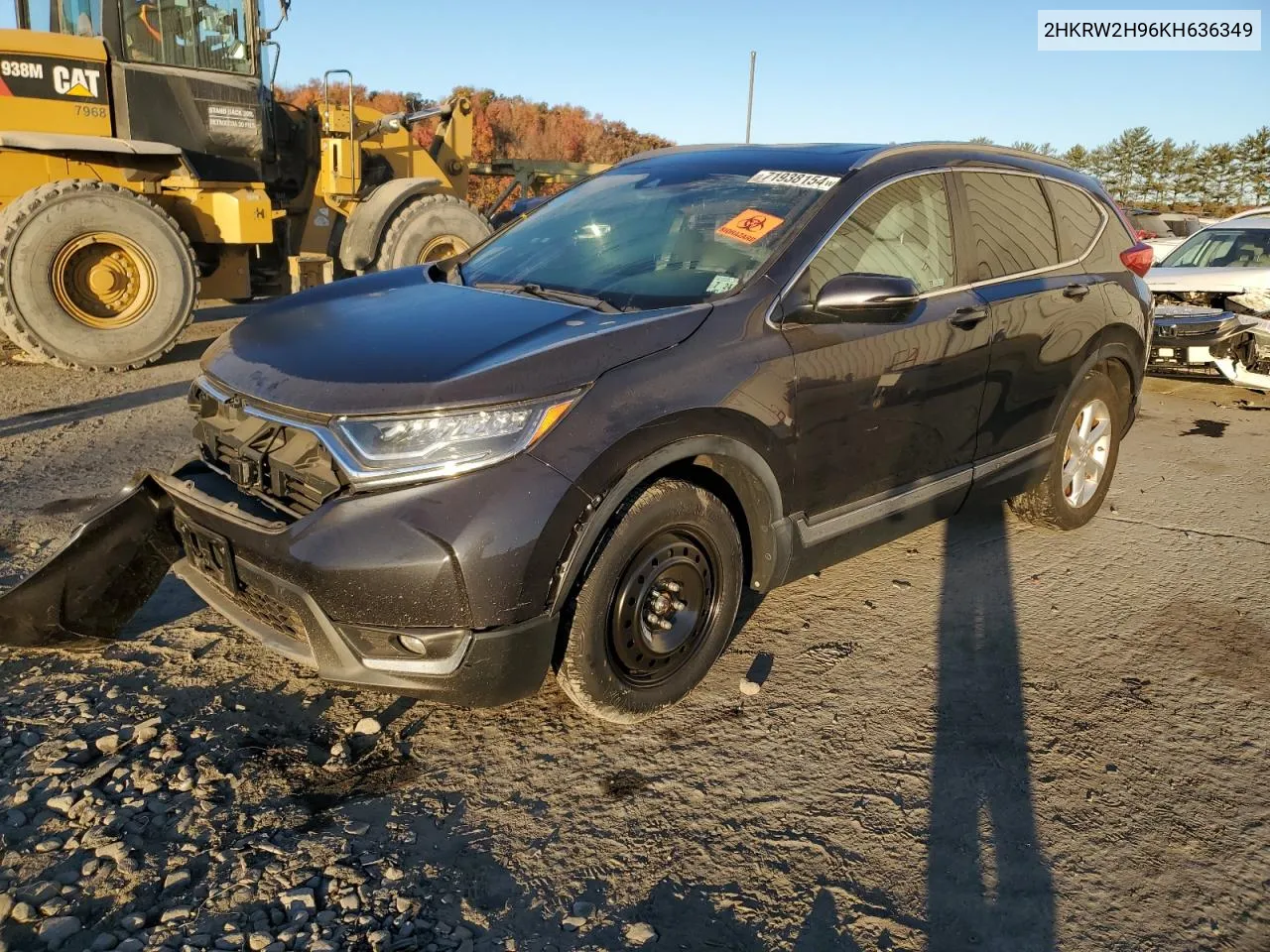 2019 Honda Cr-V Touring VIN: 2HKRW2H96KH636349 Lot: 71938154