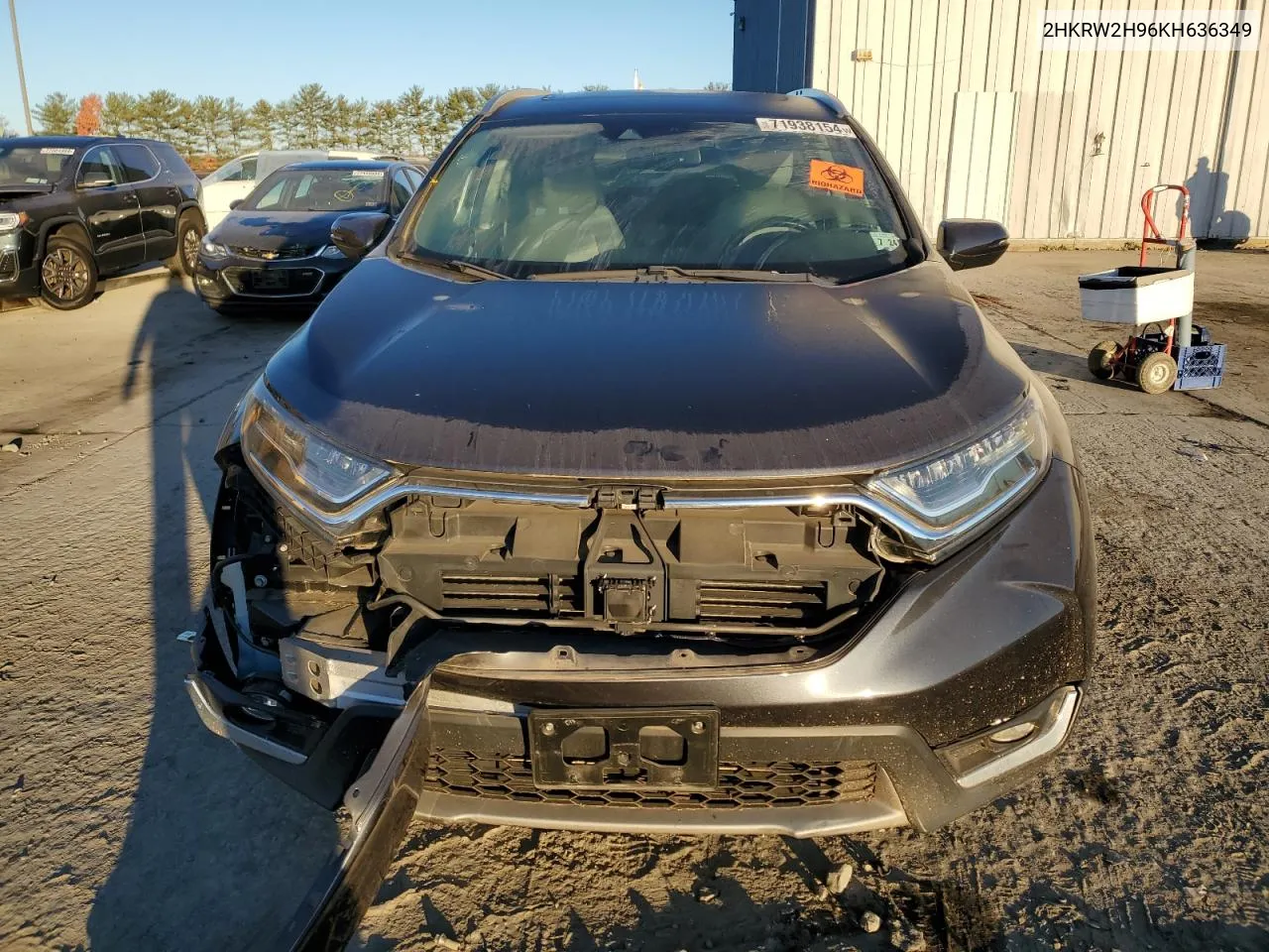 2019 Honda Cr-V Touring VIN: 2HKRW2H96KH636349 Lot: 71938154