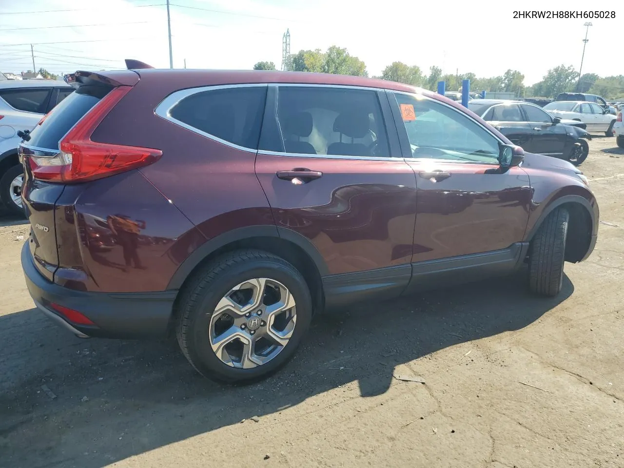 2019 Honda Cr-V Exl VIN: 2HKRW2H88KH605028 Lot: 71941414