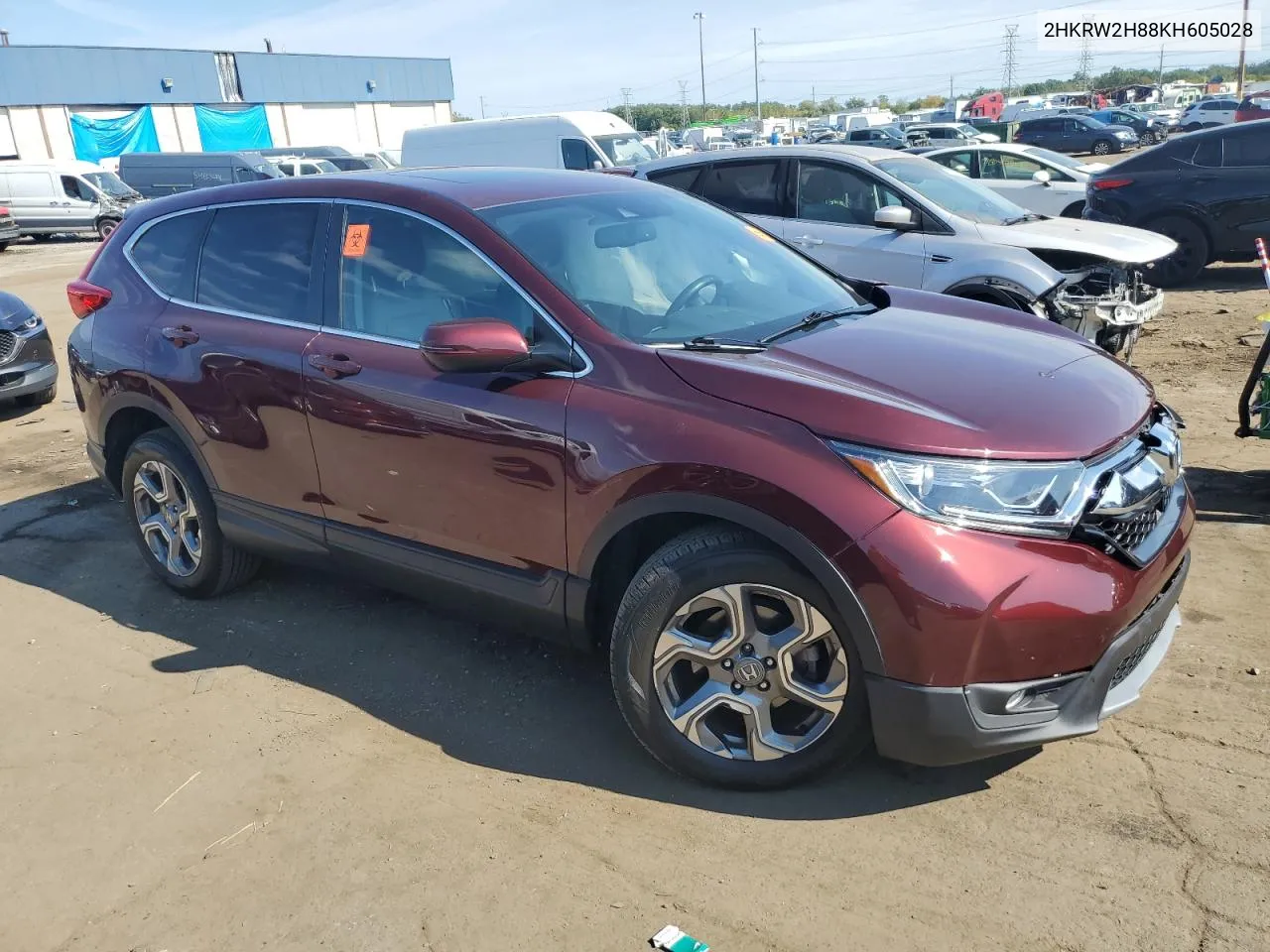 2019 Honda Cr-V Exl VIN: 2HKRW2H88KH605028 Lot: 71941414