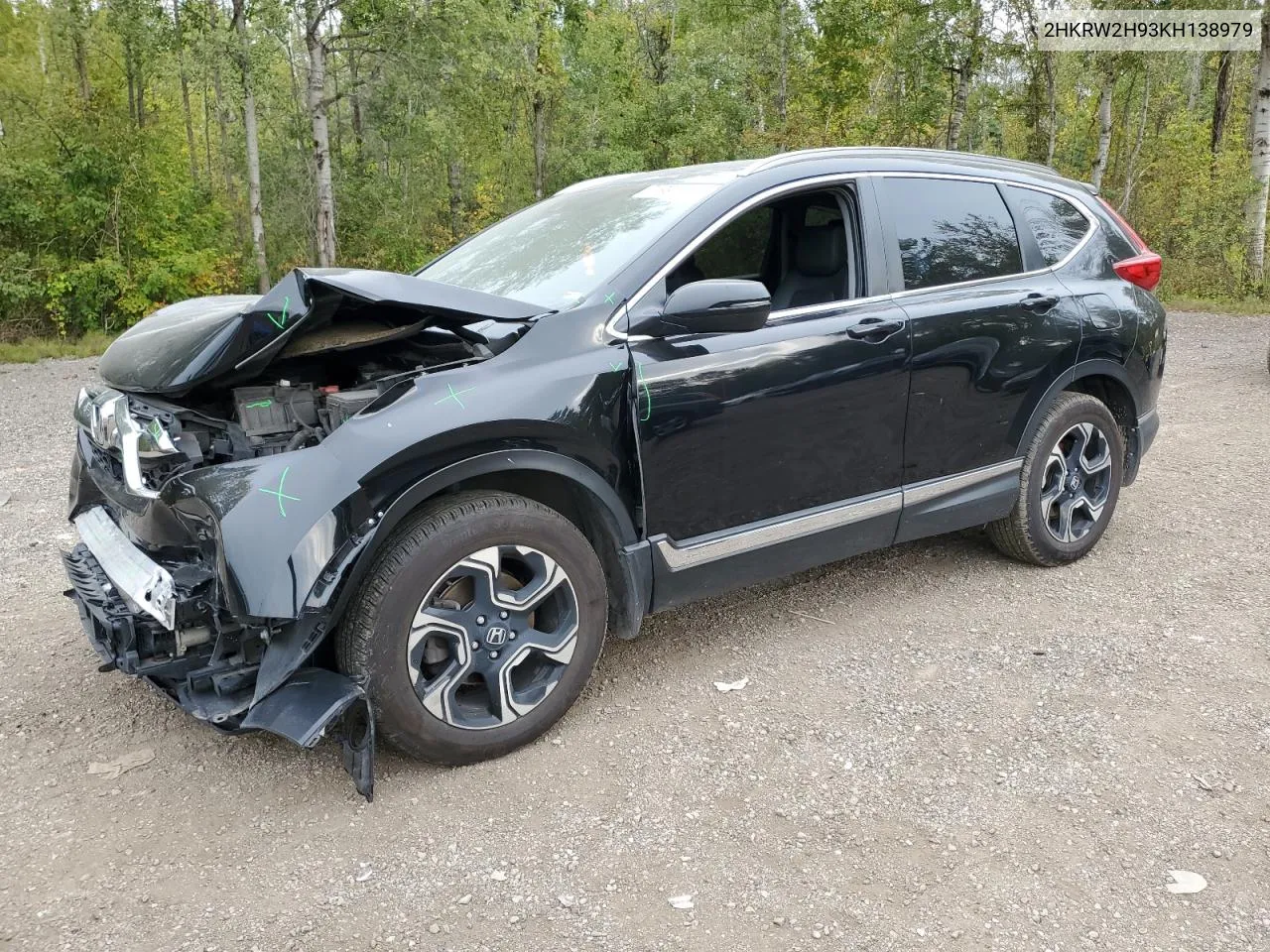 2019 Honda Cr-V Touring VIN: 2HKRW2H93KH138979 Lot: 71991974