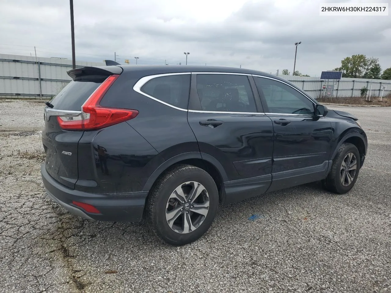 2019 Honda Cr-V Lx VIN: 2HKRW6H30KH224317 Lot: 71994194