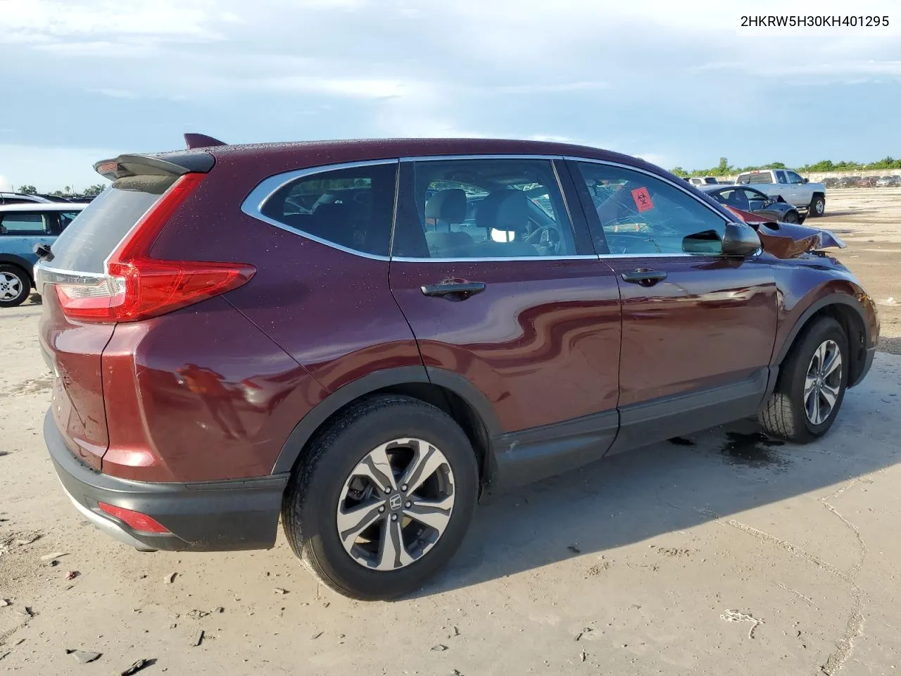 2019 Honda Cr-V Lx VIN: 2HKRW5H30KH401295 Lot: 72075114