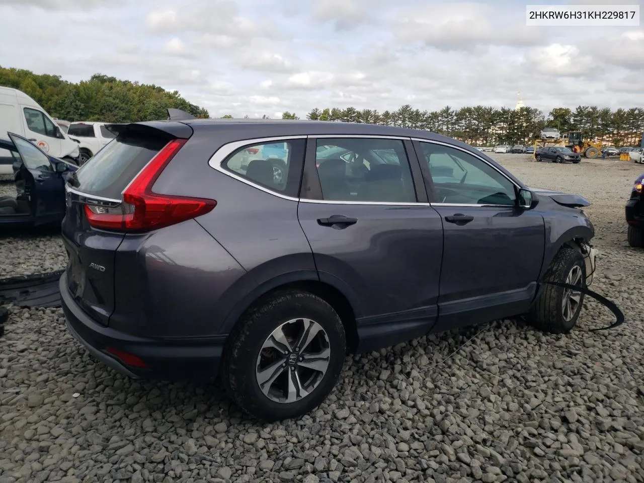 2019 Honda Cr-V Lx VIN: 2HKRW6H31KH229817 Lot: 72096414