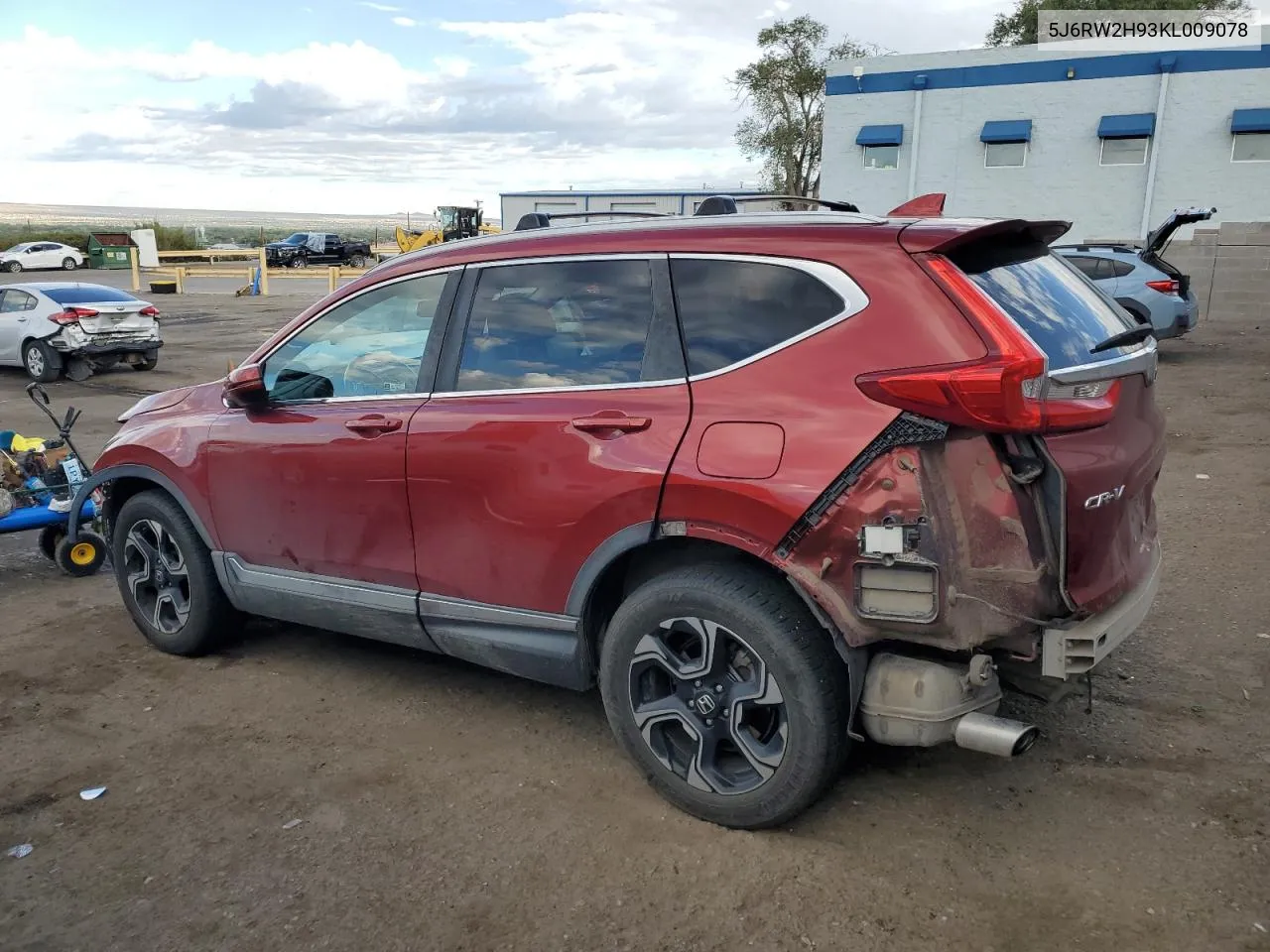 2019 Honda Cr-V Touring VIN: 5J6RW2H93KL009078 Lot: 72124124