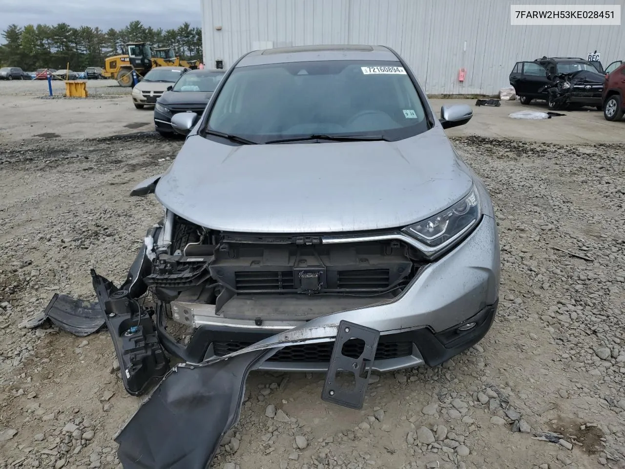 2019 Honda Cr-V Ex VIN: 7FARW2H53KE028451 Lot: 72160894