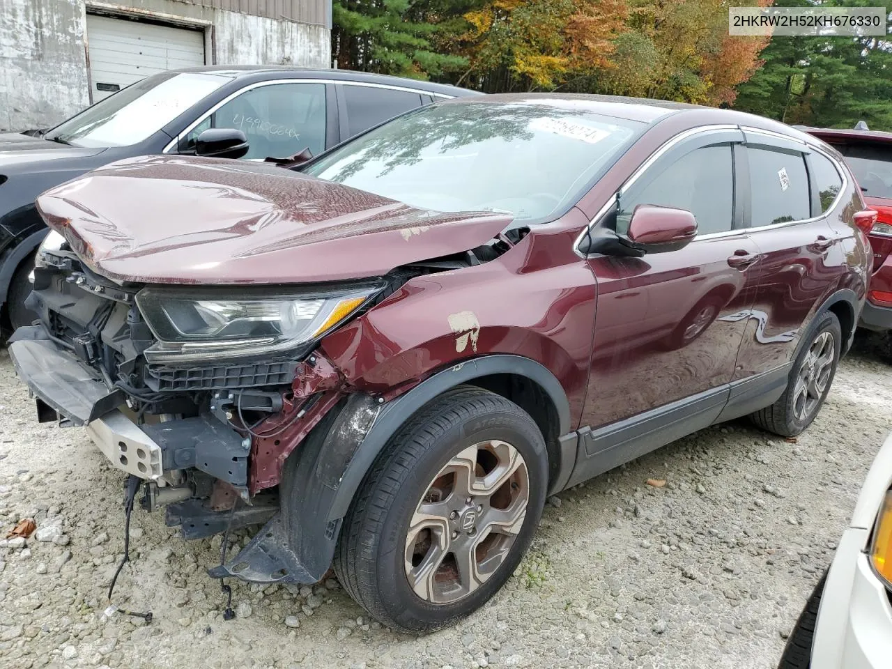 2019 Honda Cr-V Ex VIN: 2HKRW2H52KH676330 Lot: 72269274