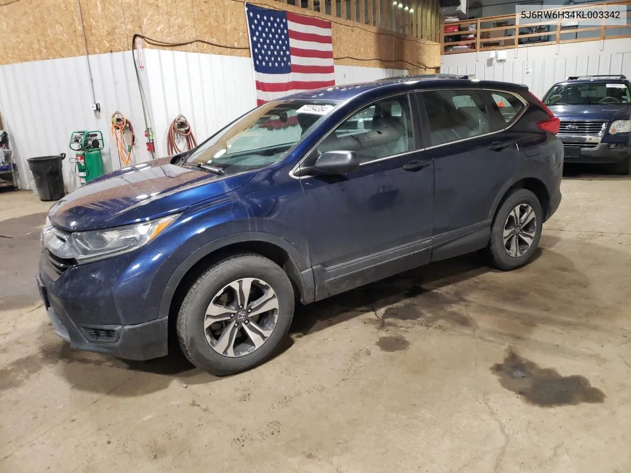 2019 Honda Cr-V Lx VIN: 5J6RW6H34KL003342 Lot: 72294384