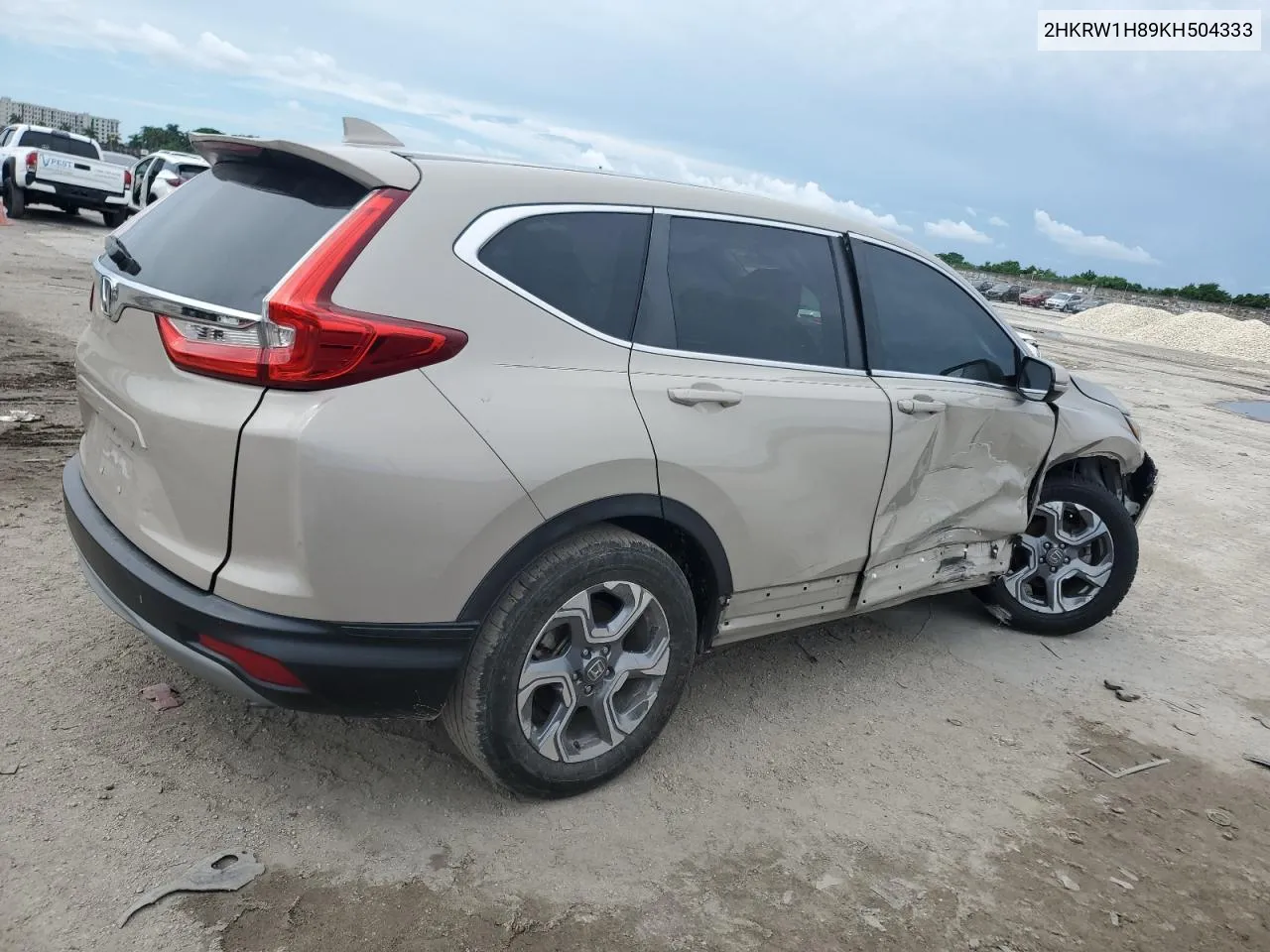 2019 Honda Cr-V Exl VIN: 2HKRW1H89KH504333 Lot: 72313164