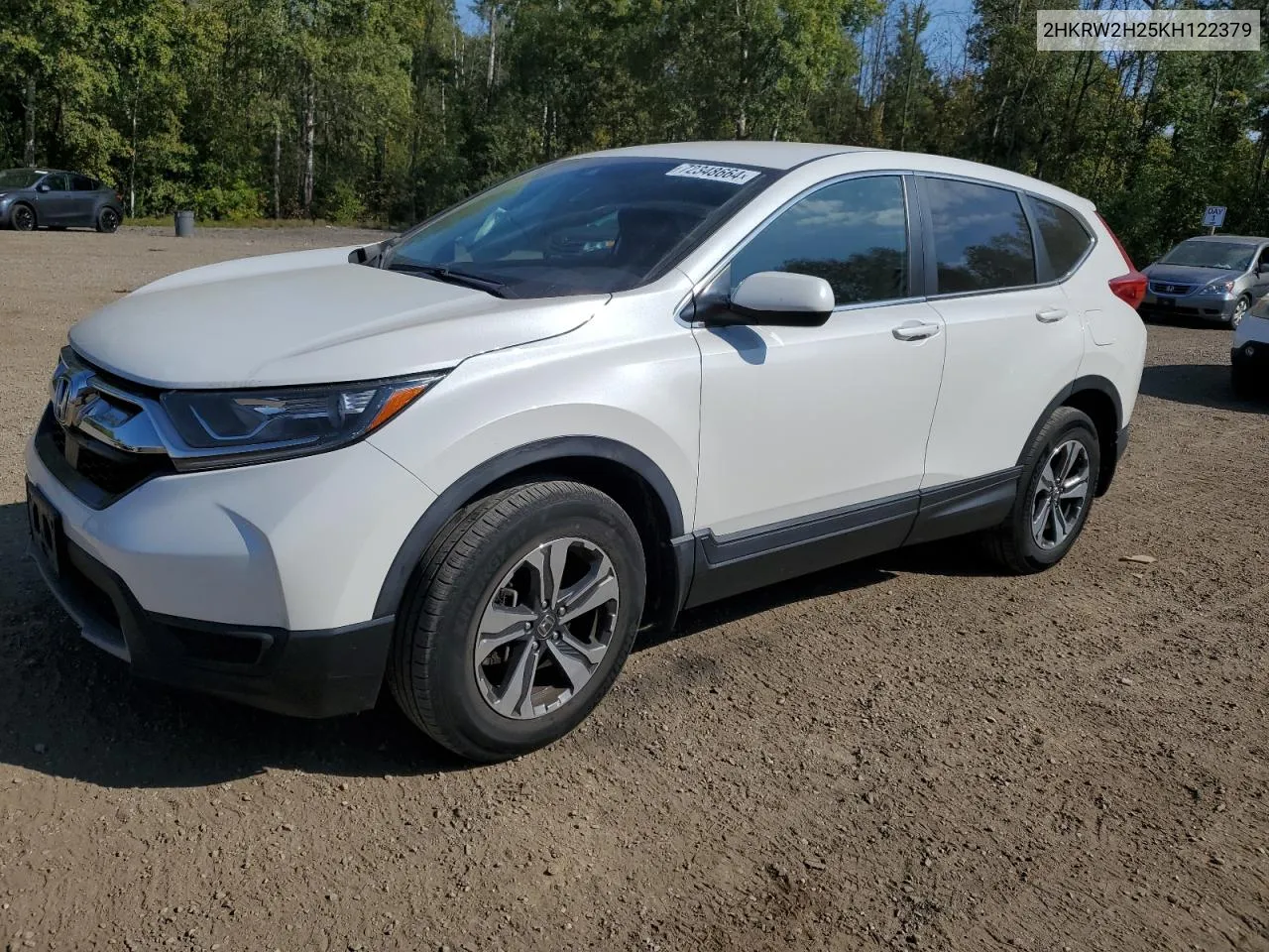 2019 Honda Cr-V Lx VIN: 2HKRW2H25KH122379 Lot: 72348664