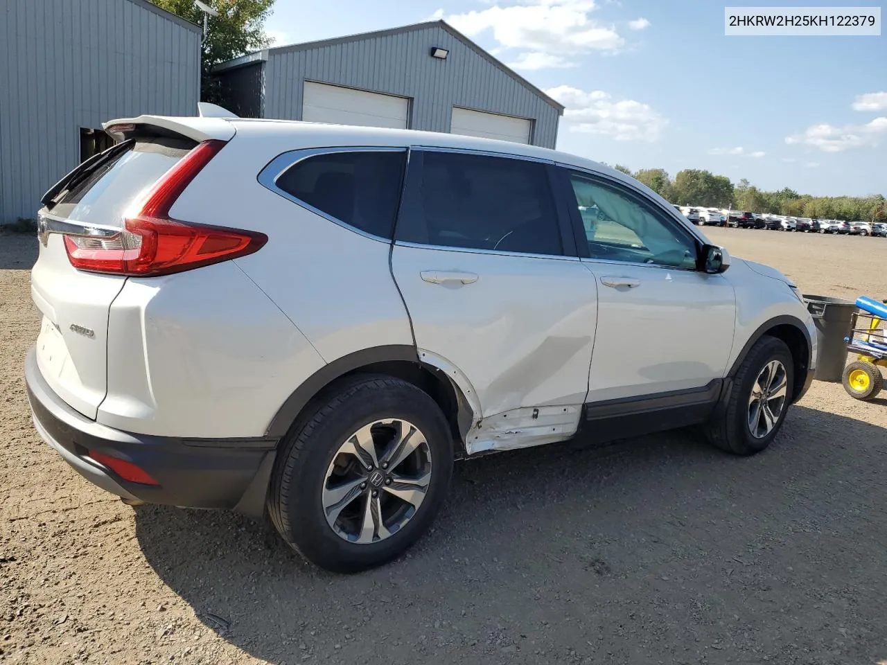 2019 Honda Cr-V Lx VIN: 2HKRW2H25KH122379 Lot: 72348664