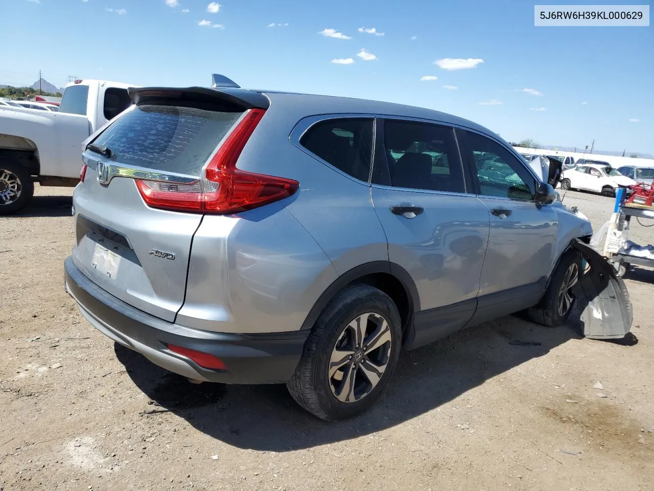 2019 Honda Cr-V Lx VIN: 5J6RW6H39KL000629 Lot: 72374704