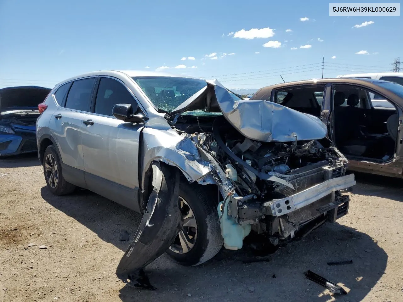 2019 Honda Cr-V Lx VIN: 5J6RW6H39KL000629 Lot: 72374704