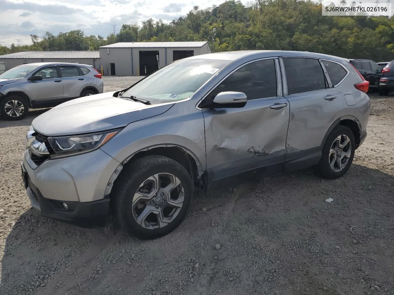 5J6RW2H87KL026196 2019 Honda Cr-V Exl