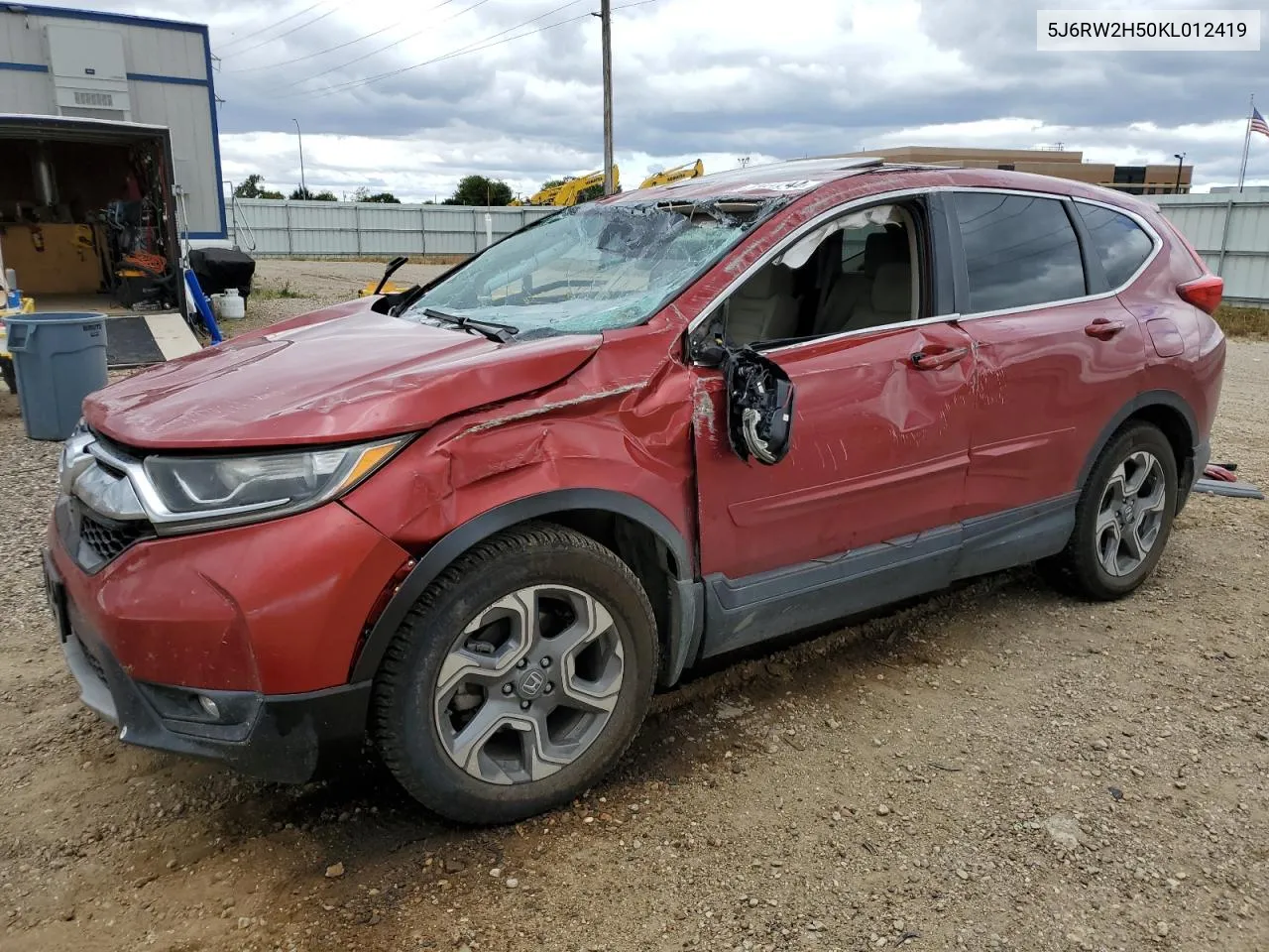 2019 Honda Cr-V Ex VIN: 5J6RW2H50KL012419 Lot: 72430744