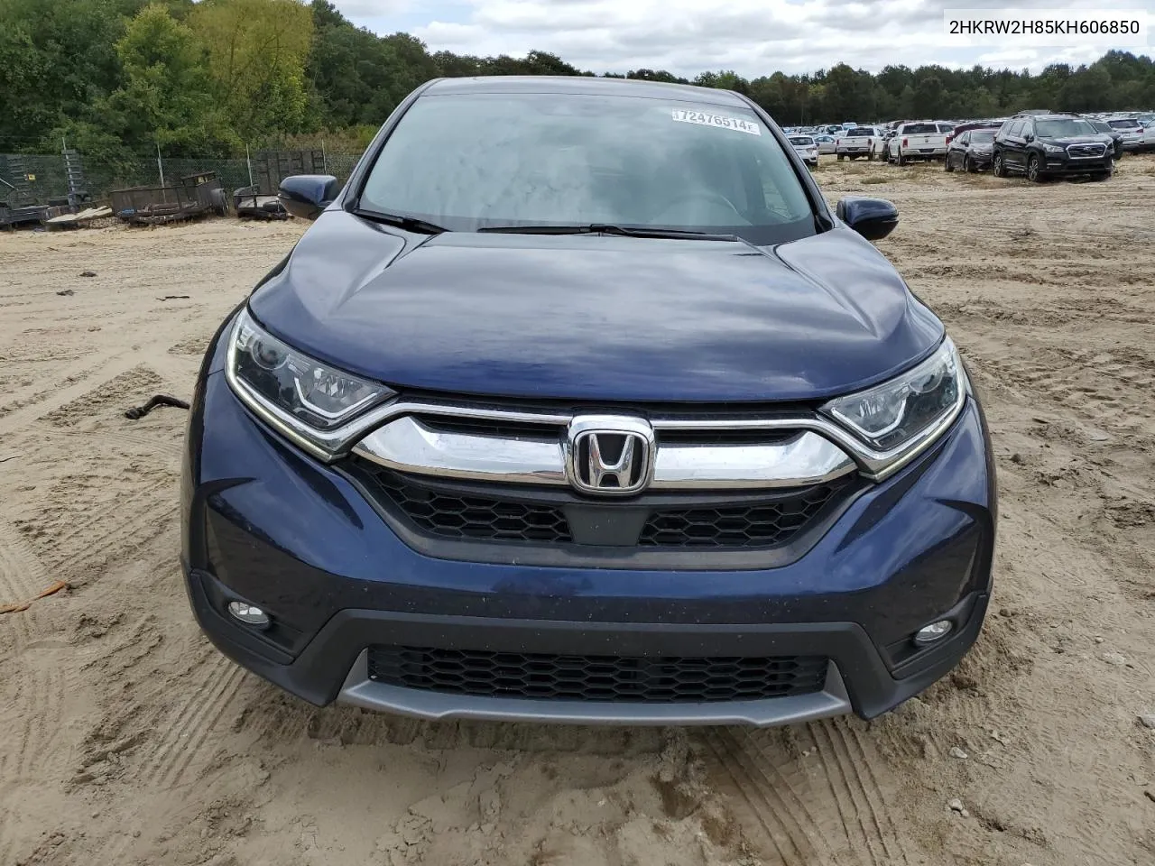 2019 Honda Cr-V Exl VIN: 2HKRW2H85KH606850 Lot: 72476514