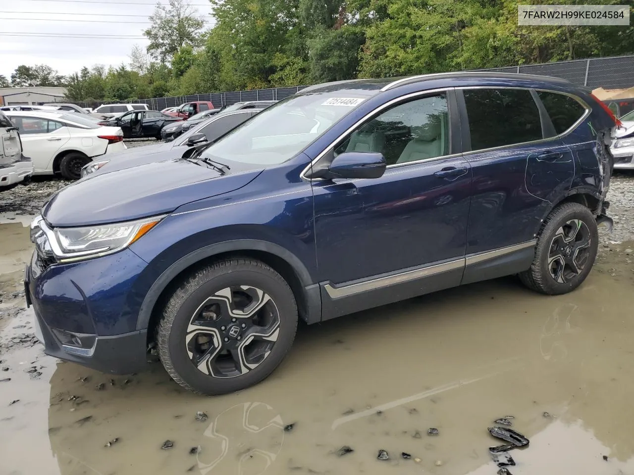 2019 Honda Cr-V Touring VIN: 7FARW2H99KE024584 Lot: 72514484