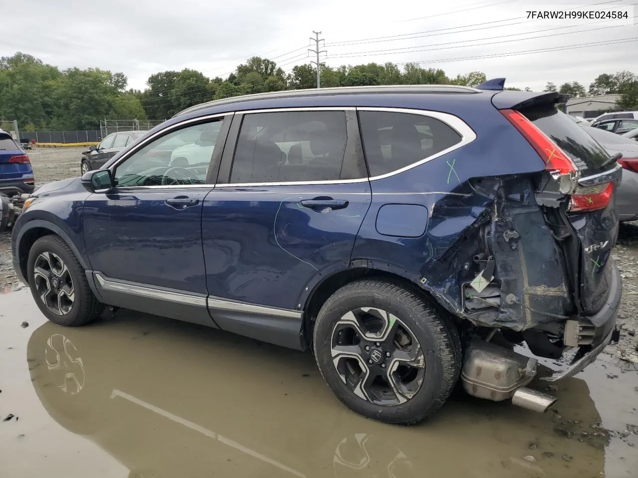 2019 Honda Cr-V Touring VIN: 7FARW2H99KE024584 Lot: 72514484