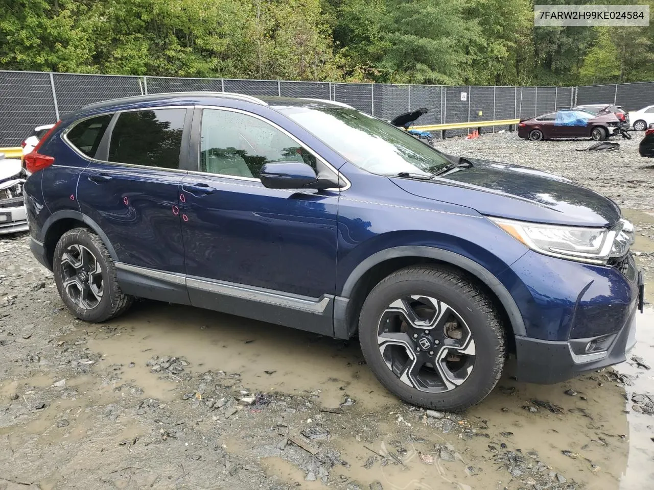 2019 Honda Cr-V Touring VIN: 7FARW2H99KE024584 Lot: 72514484