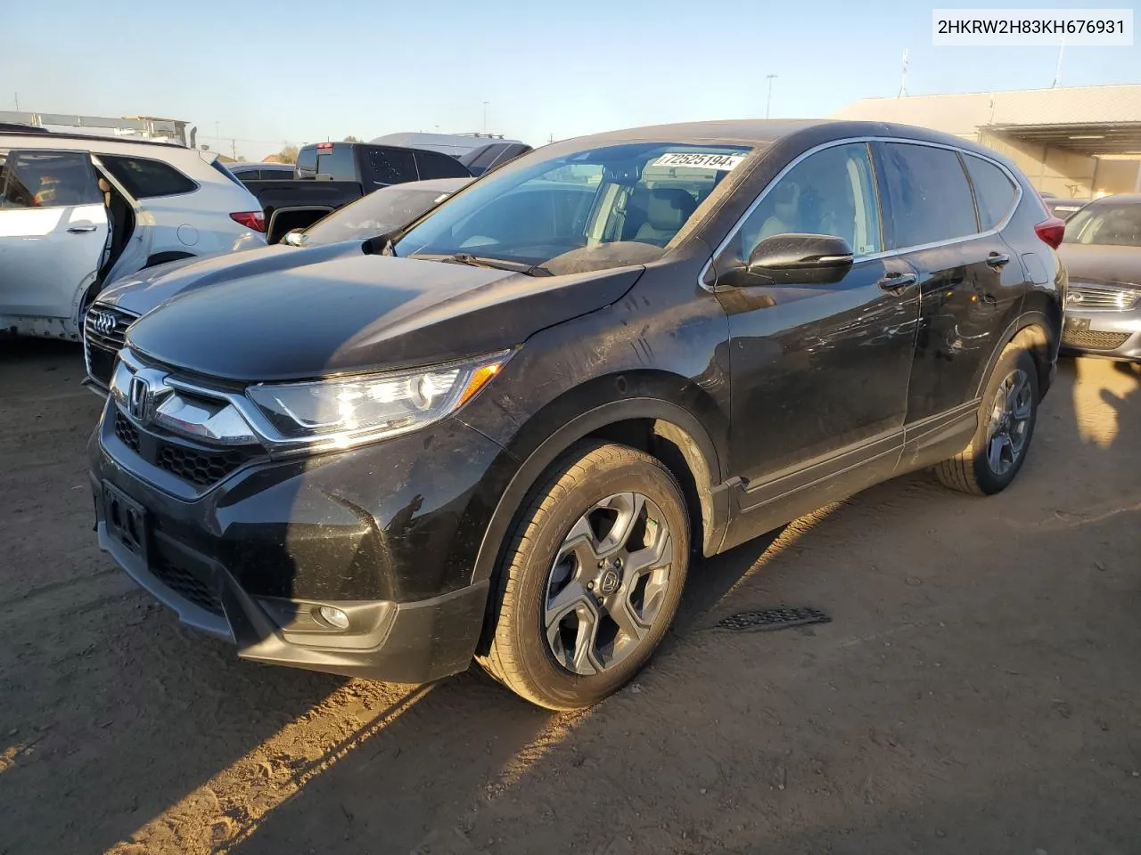 2019 Honda Cr-V Exl VIN: 2HKRW2H83KH676931 Lot: 72525194