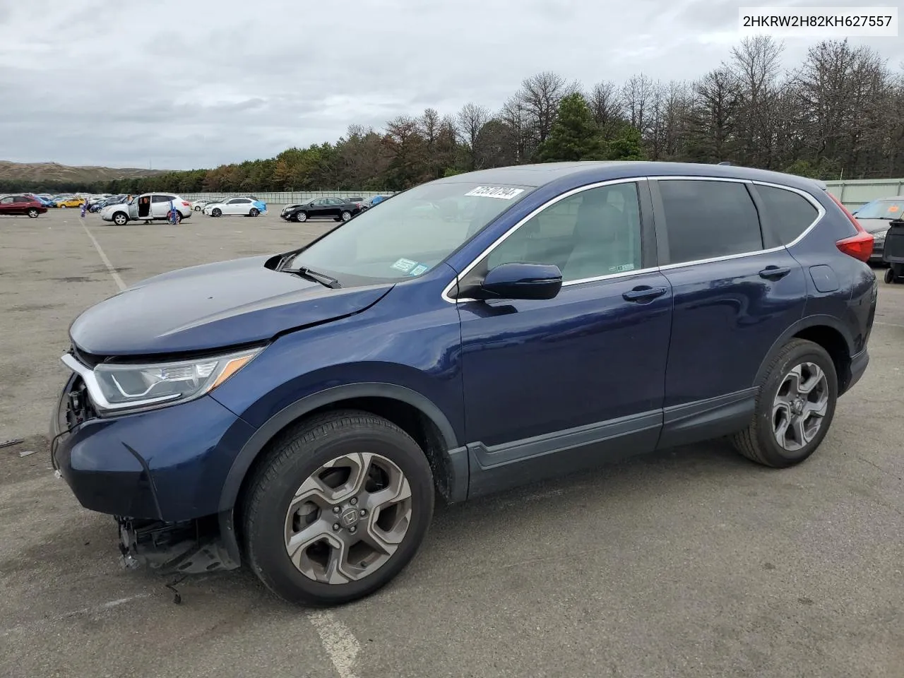 2019 Honda Cr-V Exl VIN: 2HKRW2H82KH627557 Lot: 72570794