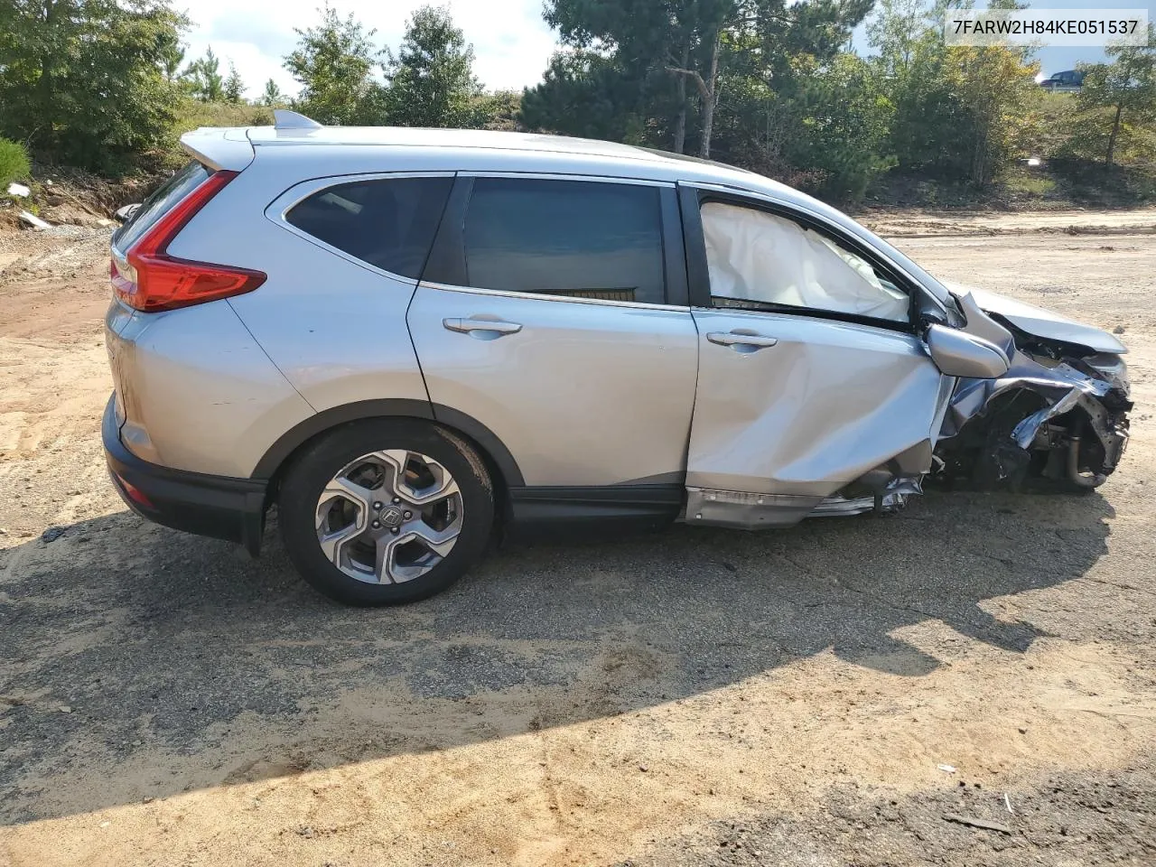 2019 Honda Cr-V Exl VIN: 7FARW2H84KE051537 Lot: 72724504