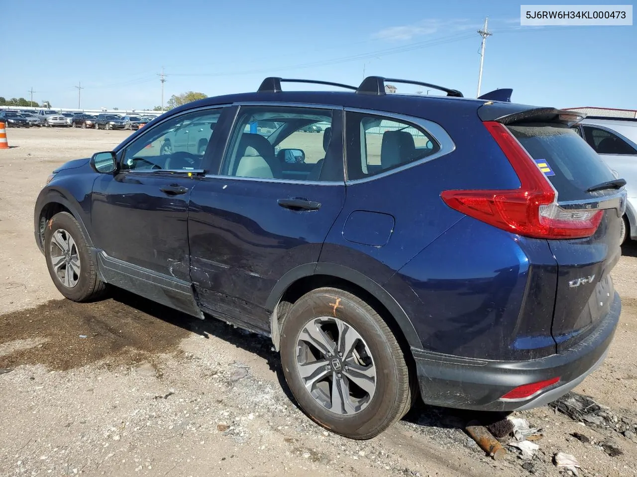 5J6RW6H34KL000473 2019 Honda Cr-V Lx