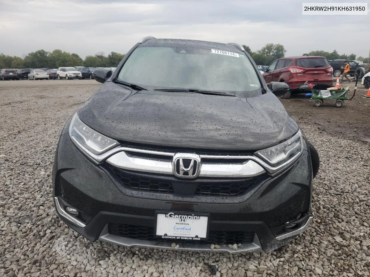 2019 Honda Cr-V Touring VIN: 2HKRW2H91KH631950 Lot: 72766114