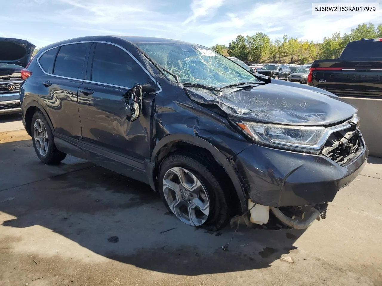 2019 Honda Cr-V Ex VIN: 5J6RW2H53KA017979 Lot: 72792034