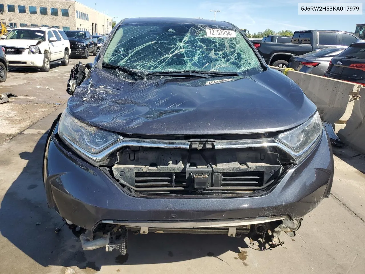 2019 Honda Cr-V Ex VIN: 5J6RW2H53KA017979 Lot: 72792034