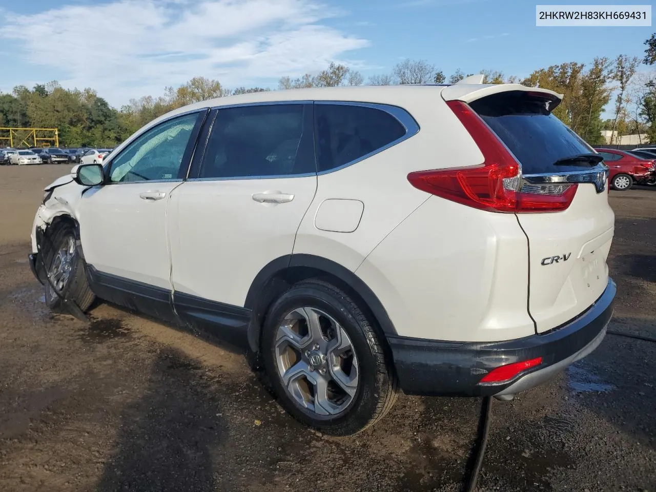 2019 Honda Cr-V Exl VIN: 2HKRW2H83KH669431 Lot: 72833504