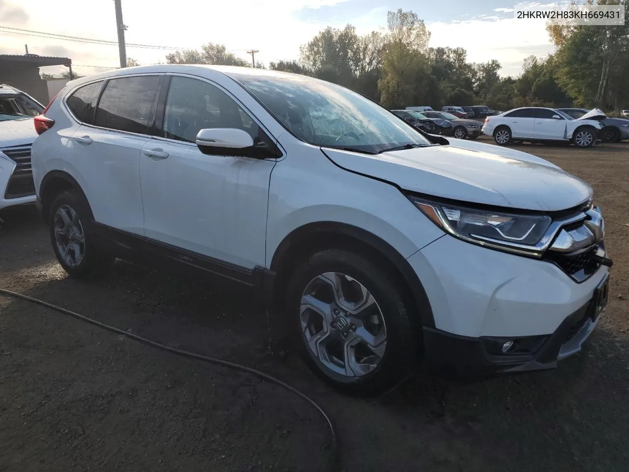 2019 Honda Cr-V Exl VIN: 2HKRW2H83KH669431 Lot: 72833504