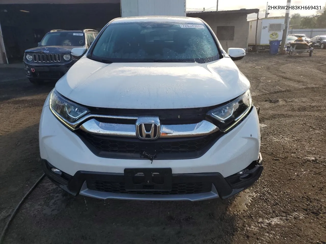 2019 Honda Cr-V Exl VIN: 2HKRW2H83KH669431 Lot: 72833504