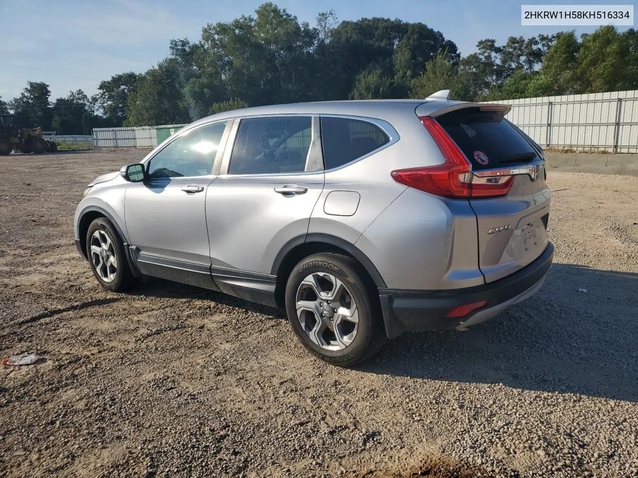 2019 Honda Cr-V Ex VIN: 2HKRW1H58KH516334 Lot: 72903324