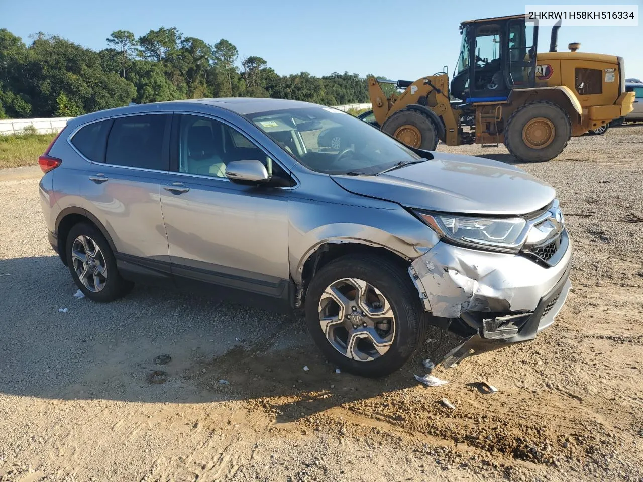 2019 Honda Cr-V Ex VIN: 2HKRW1H58KH516334 Lot: 72903324