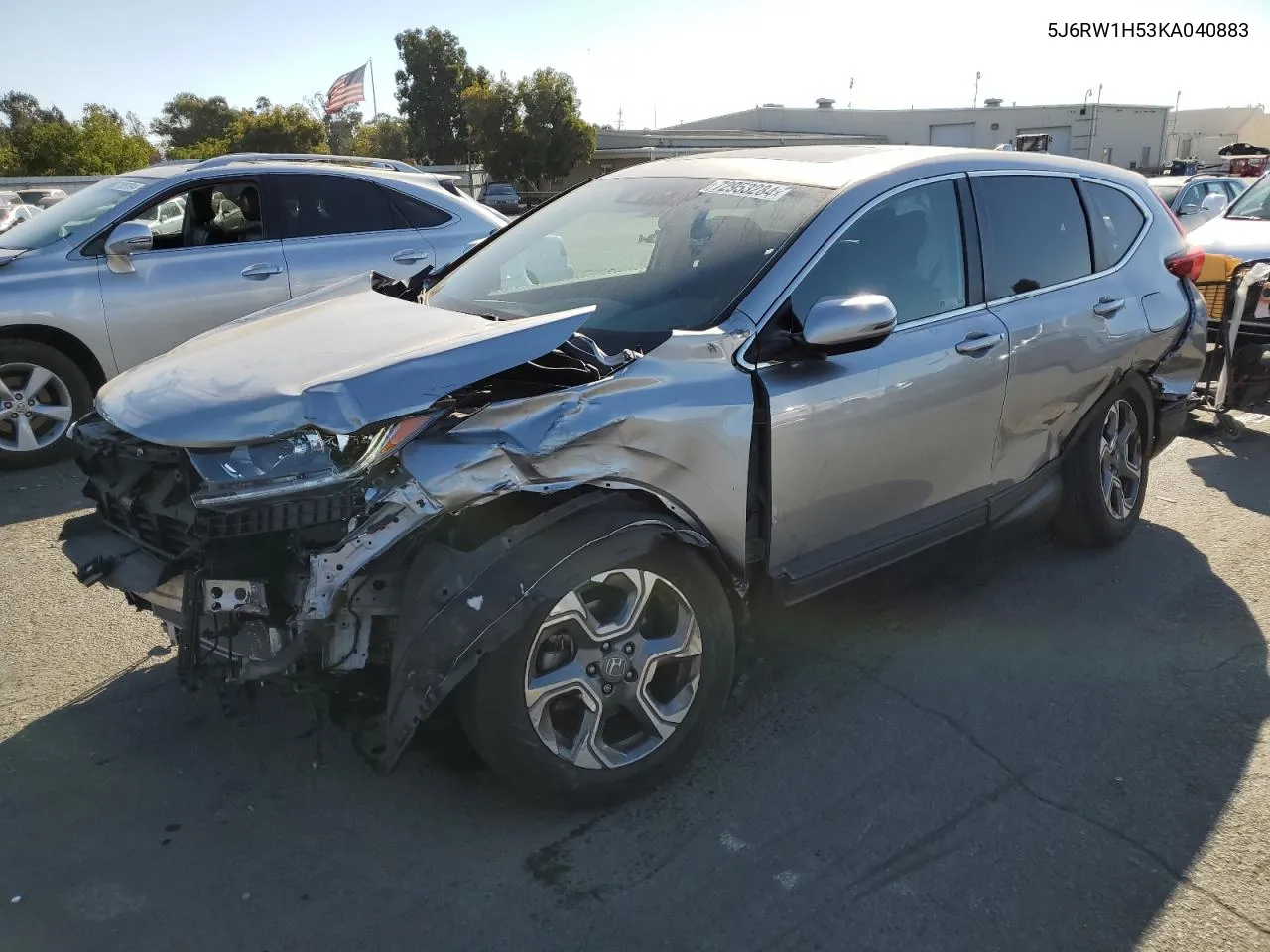 2019 Honda Cr-V Ex VIN: 5J6RW1H53KA040883 Lot: 72953284