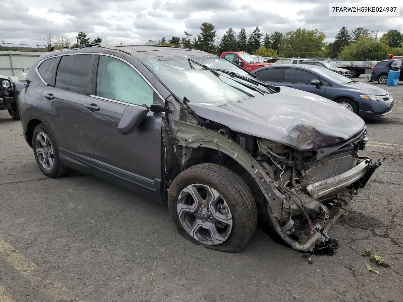 2019 Honda Cr-V Ex VIN: 7FARW2H59KE024937 Lot: 72994524