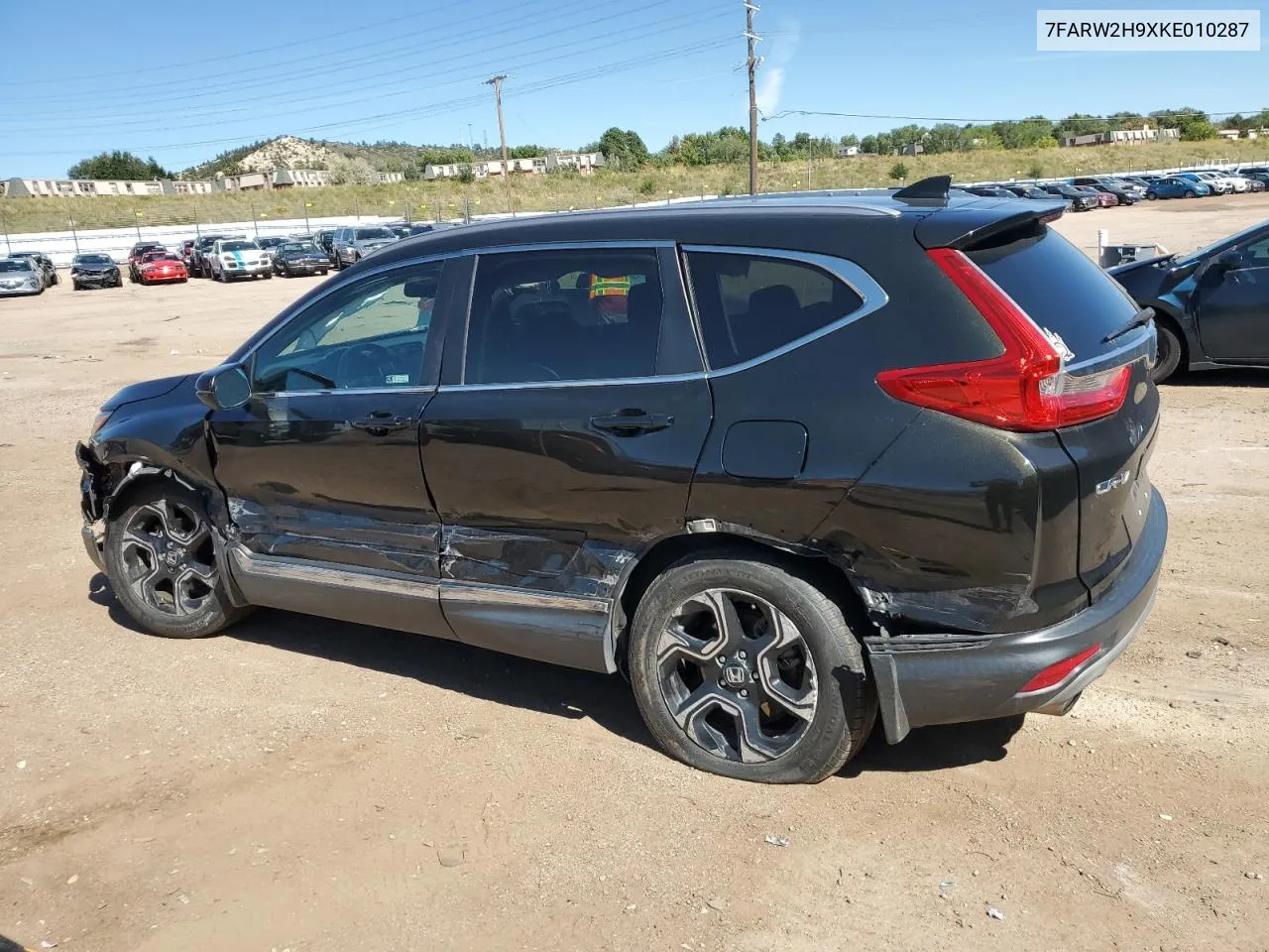 2019 Honda Cr-V Touring VIN: 7FARW2H9XKE010287 Lot: 73044494