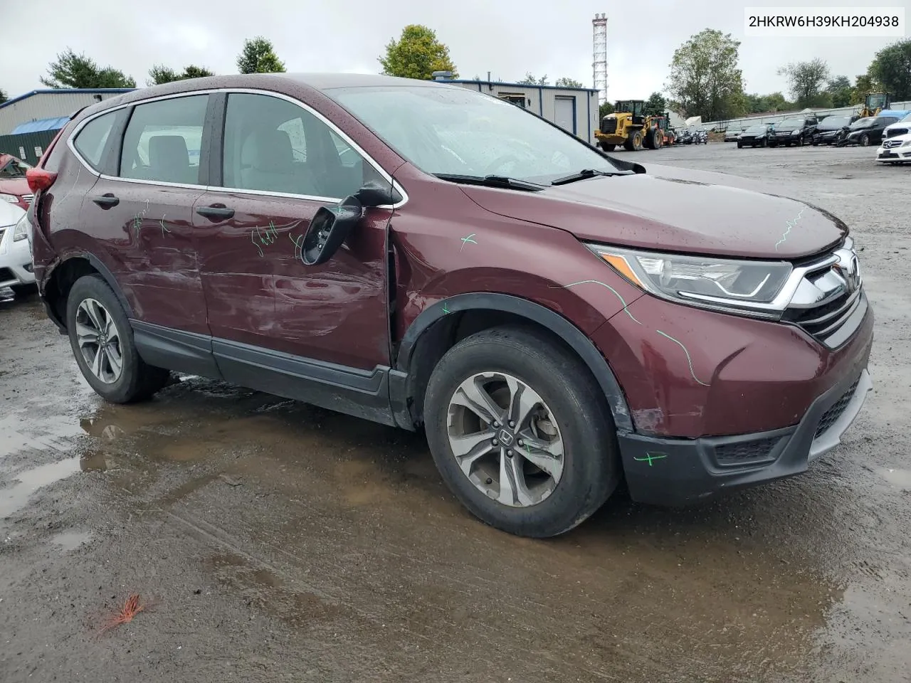 2019 Honda Cr-V Lx VIN: 2HKRW6H39KH204938 Lot: 73103454