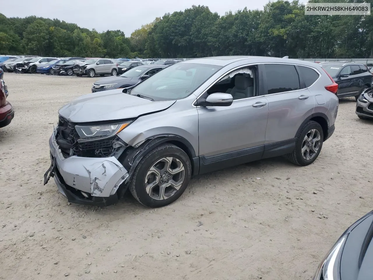 2019 Honda Cr-V Ex VIN: 2HKRW2H58KH649083 Lot: 73107424