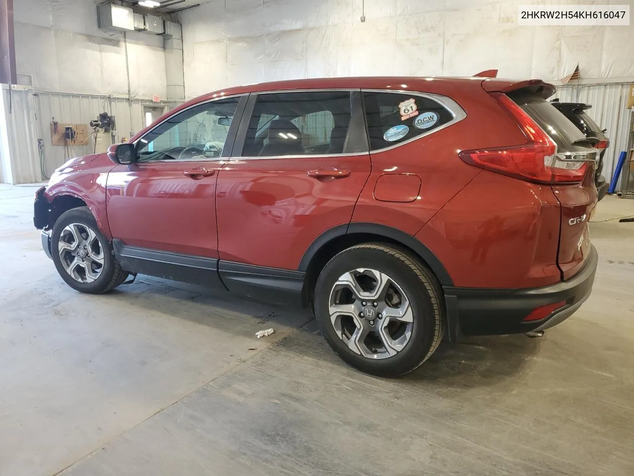 2019 Honda Cr-V Ex VIN: 2HKRW2H54KH616047 Lot: 73321184