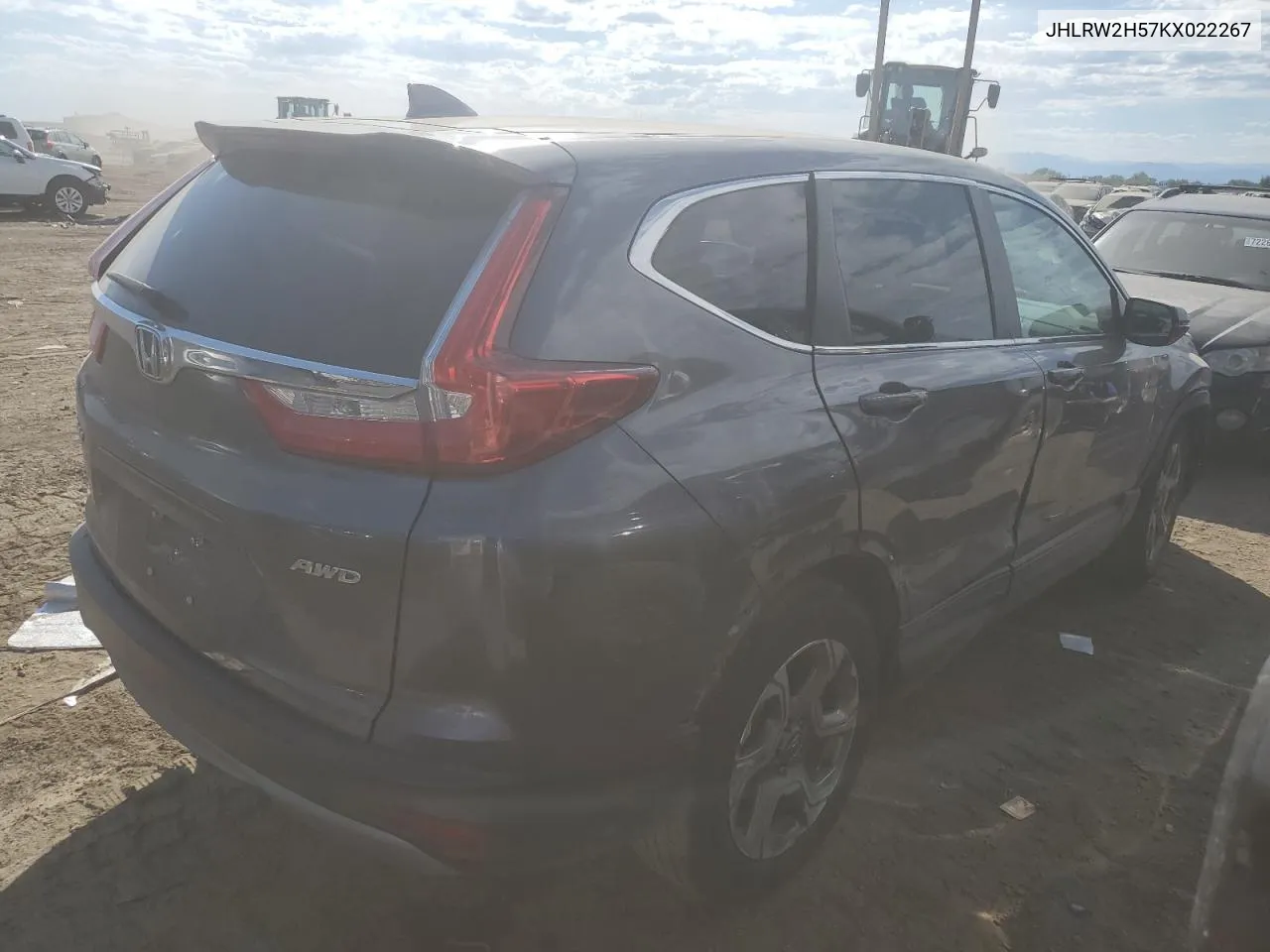 2019 Honda Cr-V Ex VIN: JHLRW2H57KX022267 Lot: 73324334