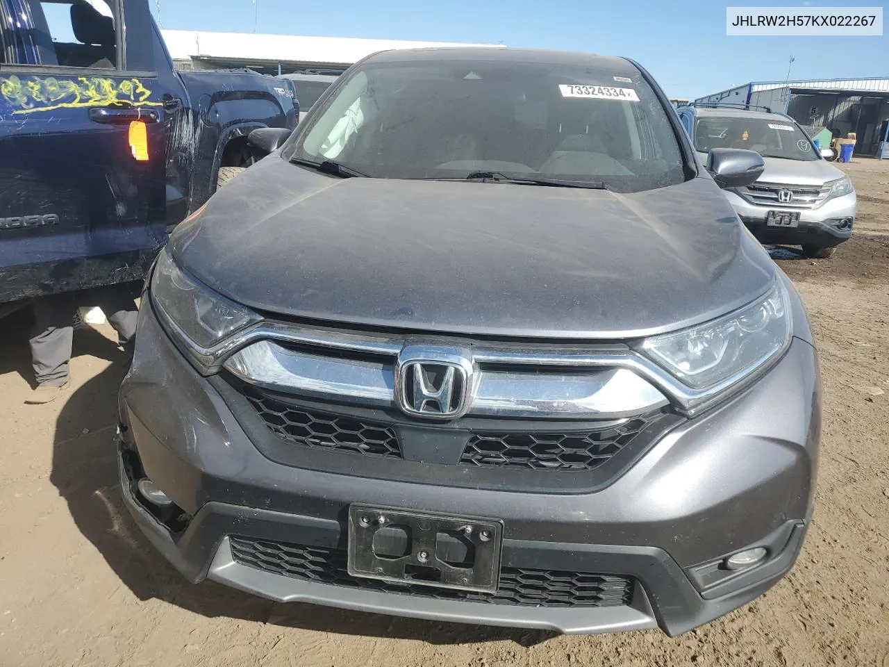 2019 Honda Cr-V Ex VIN: JHLRW2H57KX022267 Lot: 73324334