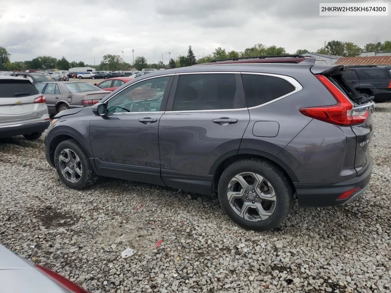 2019 Honda Cr-V Ex VIN: 2HKRW2H55KH674300 Lot: 73361654