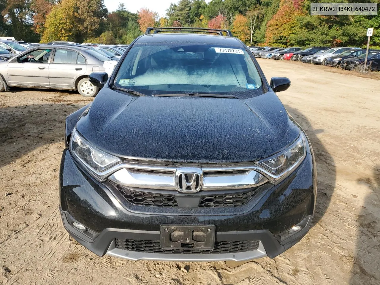 2019 Honda Cr-V Exl VIN: 2HKRW2H84KH640472 Lot: 73476734