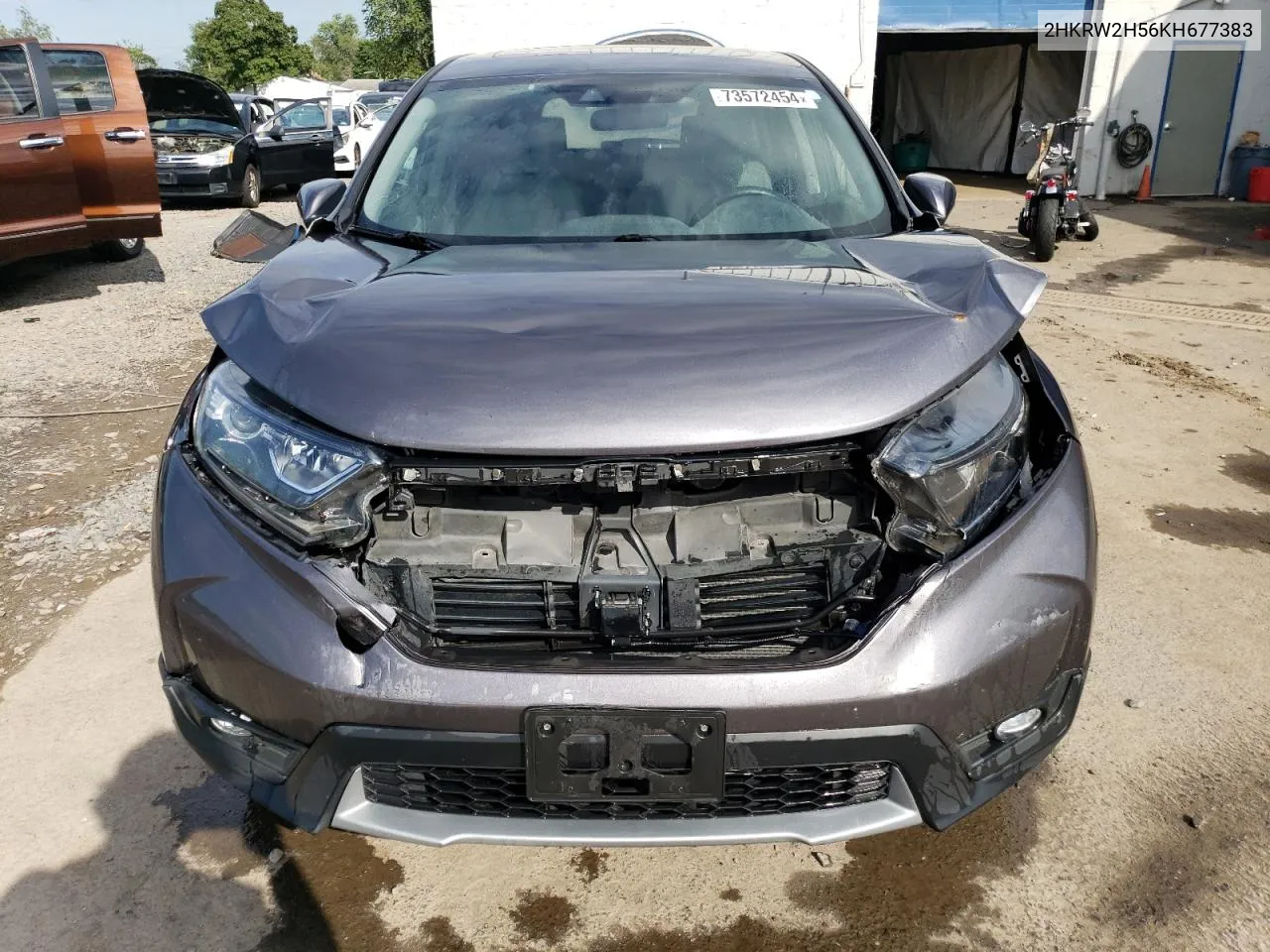 2019 Honda Cr-V Ex VIN: 2HKRW2H56KH677383 Lot: 73572454